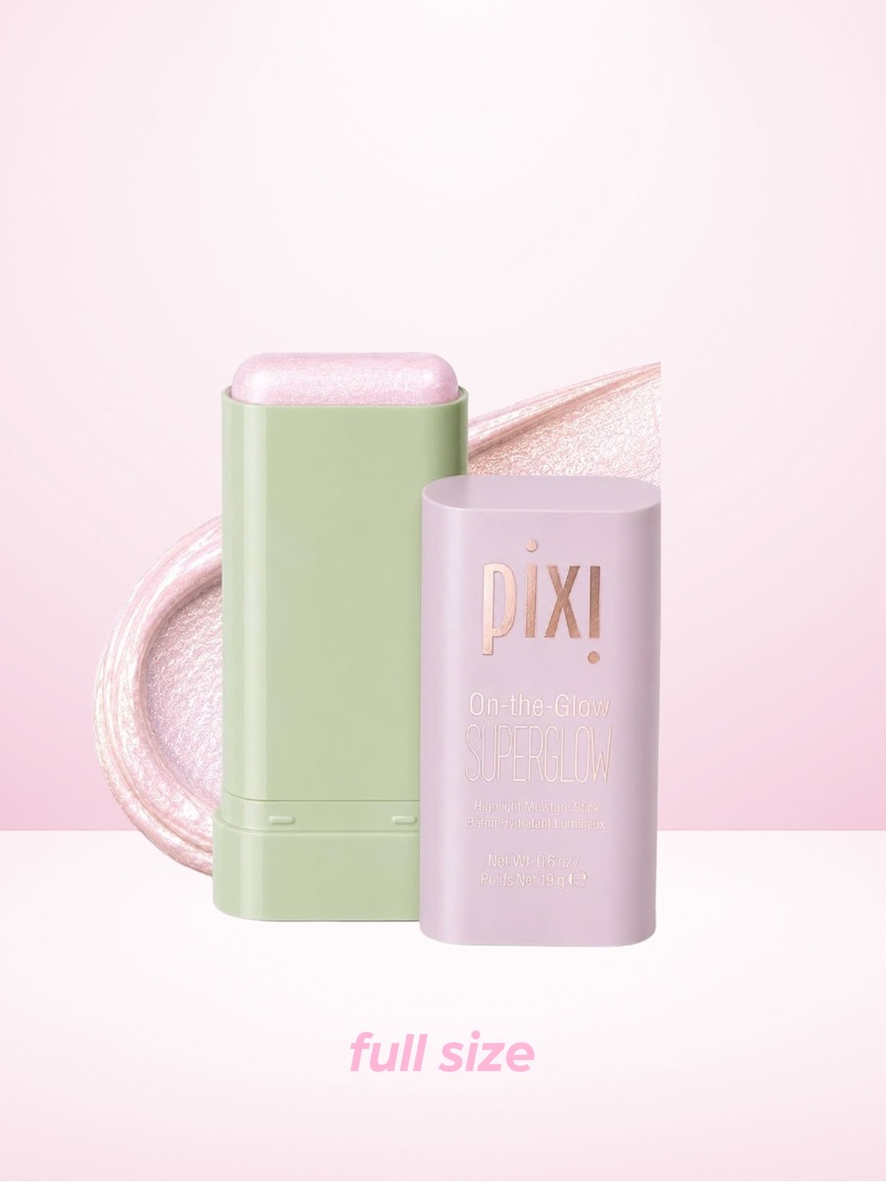 Pixi On-the-Glow Superglow Highlighter Stick — Pale Pink
